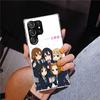 Кей, давай! Аниме чехол для телефона Hirasawa Yui для Samsung Galaxy S26 S25 Edge S23 S24 Ultra S22 Plus S21 S20 FE Уникальная крышка Мягкий чехол Ga