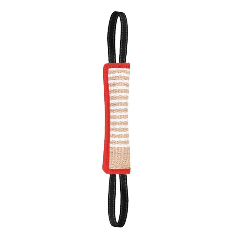 Professional Jute Dog Tug Toy-Bite Pillow & Stick Design Working Dog Training Tear Resistant Large/Medium Breed Interactive Chew