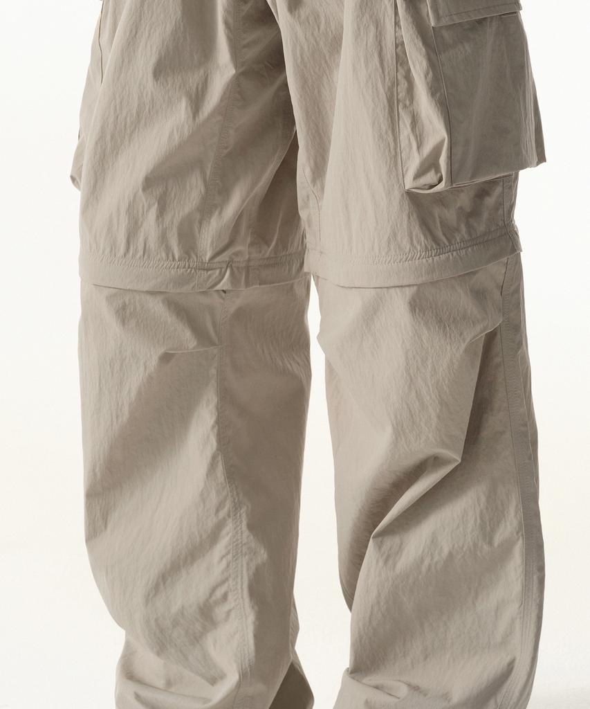 MUSINSA STANDARD [City Leisure] Wide Belted Detachable Cargo Pants [Grayish Beige]
