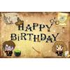 Happy Birthday Party Magic School Theme Decoration Banner Background Magic Boys and Girls Children Photography Background Photo