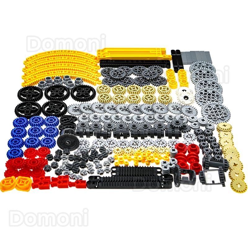 Технические детали Domoni, набор шестерен для конструктора Lego, 235 деталей, автомобильная рейка, привод, сцепление, дифференциал, набор строительных блоков - Совместимо с основными брендами