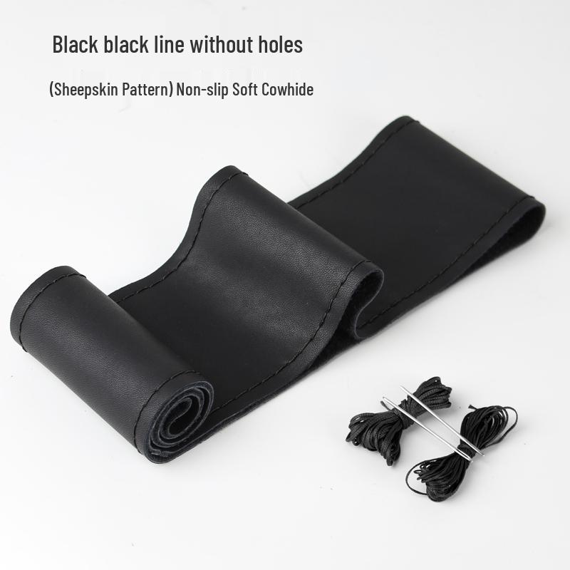 Changan New Energy Car Hand-Stitched Leather Steering Wheel Cover - Men’s
