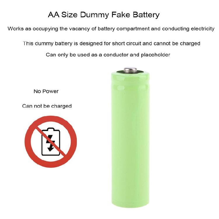AA Dummy Fake Battery Setup для корпуса батареек AA LR6 AM3 Размер Заполнитель для батареек Цилиндр