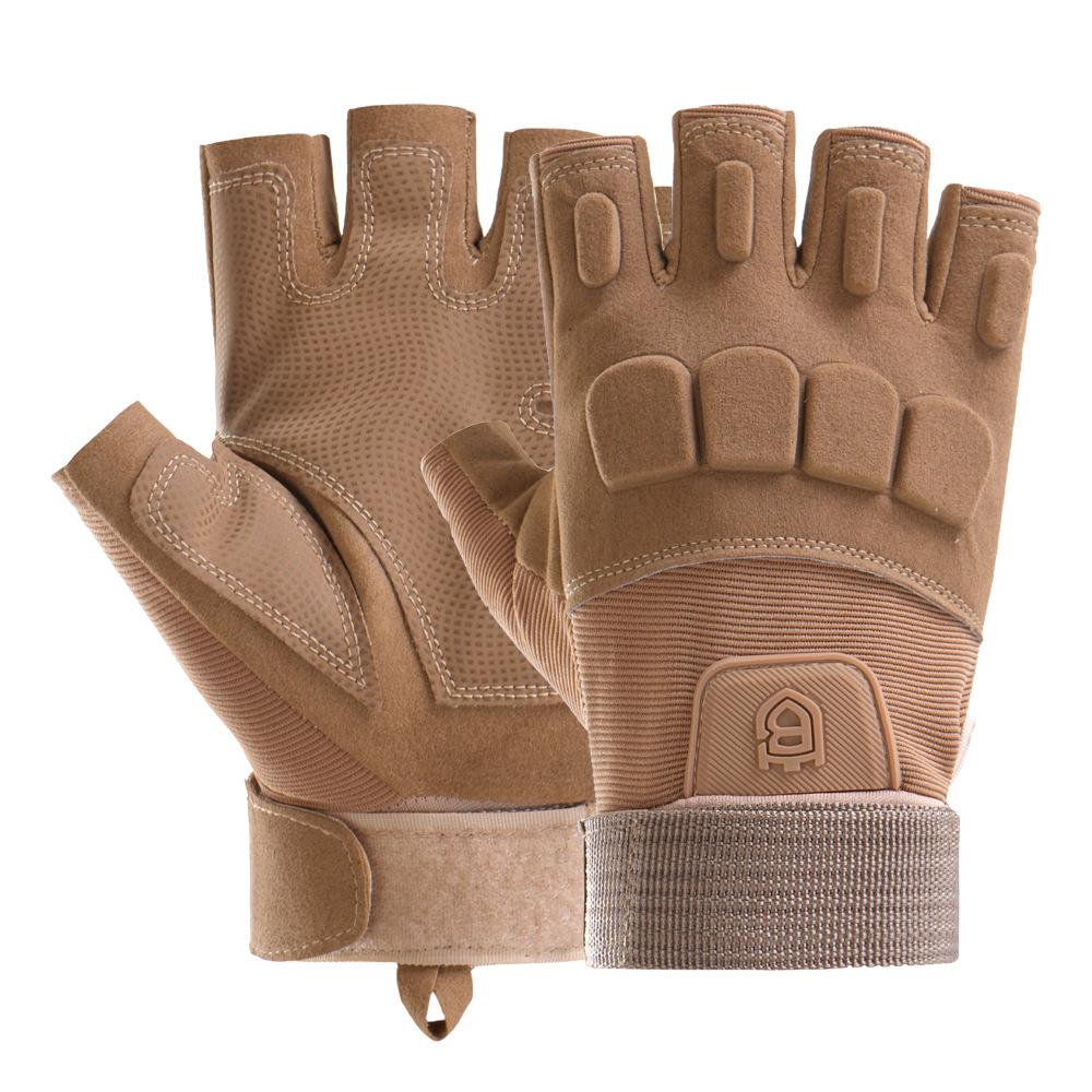 Фитнес Перчатки без пальцев для мужчин для тренировок на открытом воздухе, тактические, полевые, с одинарной перекладиной, износостойкие, противоскользящие, для езды на мотоцикле