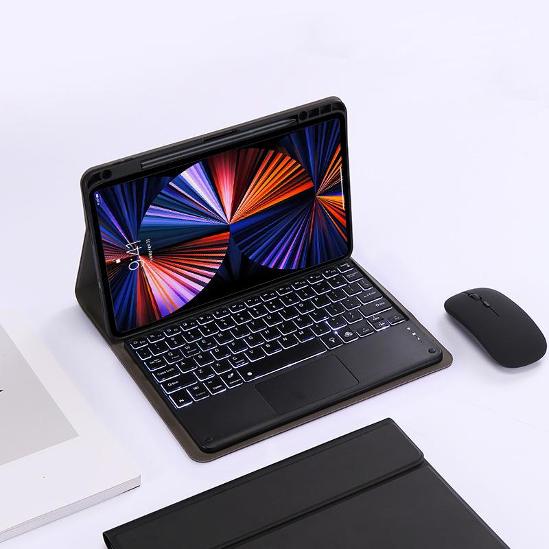 Touchpad Backlit Keyboard for Xiaomi Pad 6 Keyboard Mi Pad 6 Pro Keyboard Case 11 Inch Fabric with Pen Holder Cover
