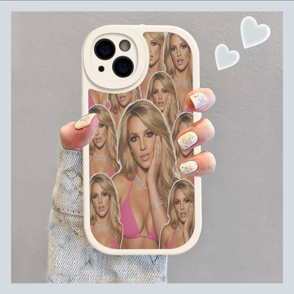 Singer Sydney S-Sweeney Leather Phone Case For Iphone 16 15 14 Plus 13 12 11 Pro Max Case