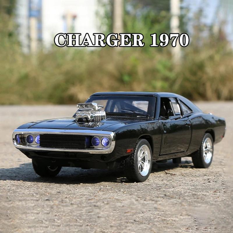 1/32 Моделирование Dodge Challenger 1970 Fast Alloy Classics Модель автомобиля Литые игрушечные машинки Furious Cars Украшения Игрушки Дети Мальчик