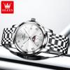 OLEVS Brand Watch Men's Business Quartz Watch Steel Strip 3656