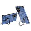 For Samsung Galaxy S25 Ultra Magnetic Case Rotating Metal Kickstand PC+TPU Phone Back Cover