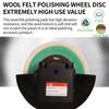 Polishing Pads Wool Felt Polishing Pad Disc 100mm Angle Grinder Buffing Pads For Glass Metal Polish Repairing Tool