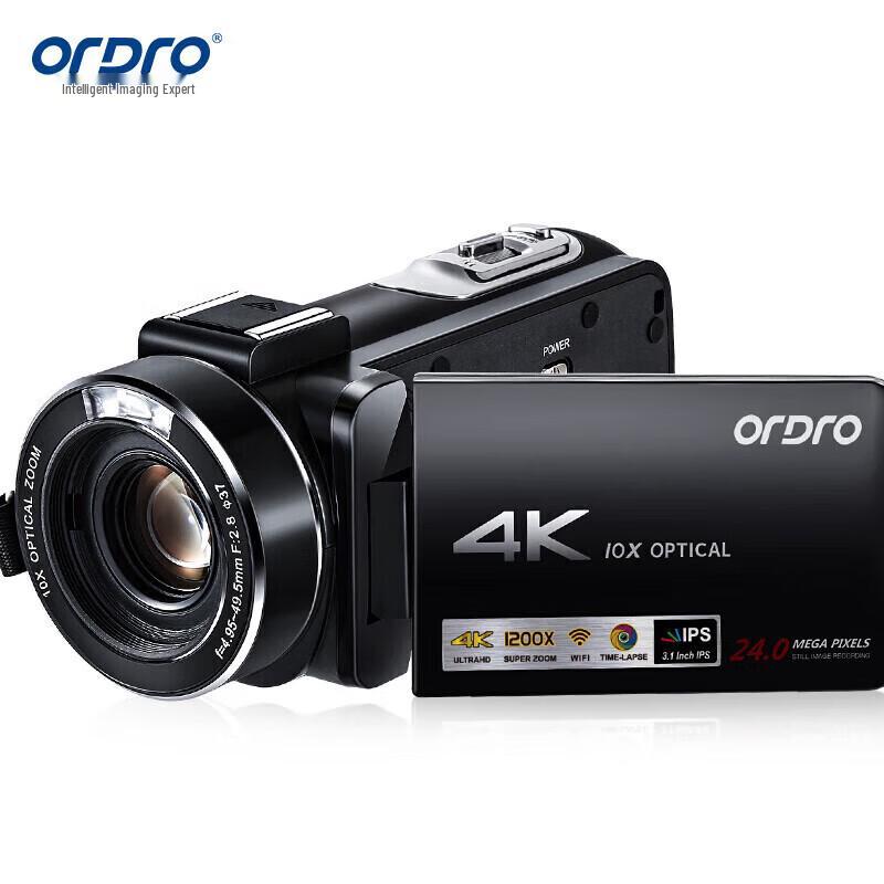ORDRO AC7 4K Camcorder with 10x Optical Zoom (CN version)