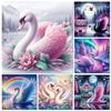 DIY Diamond Painting New 2024 White Swan Lover Full Square Round Diamond Mosaic Embroidery Animal Art Stitch Home Decoration Craft Kit Gift