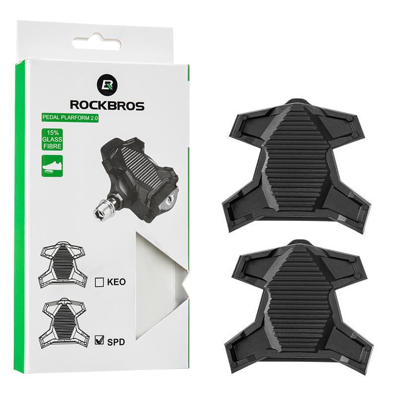 Адаптер-педаль ROCKBROS с платформой без застежек для Shimano SPD Speedplay Велосипедная педаль Преобразователь KE0 для Look Универсальные адаптеры для педалей