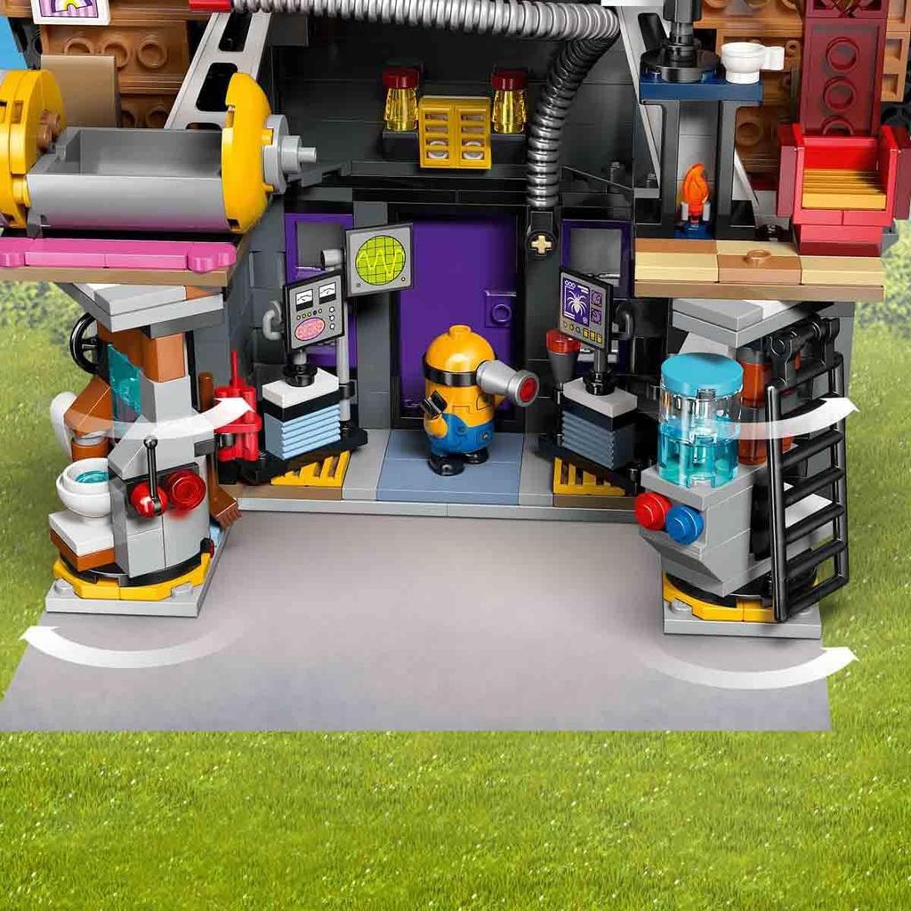 LEGO Minion Minion and Gru Family's House Toy Toy Birthday Present Block Girls Boys Children 8 Years Old 9 Years Old 10 Years Old Elementary School