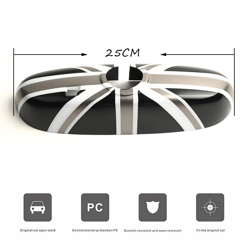 For MINI Cooper JCW S One F54 F55 F56 F60 Countryman Union Jack Interior Rearview Mirror Cover Car Stickers Interior