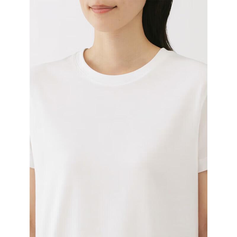 MUJI Футболка с коротким рукавом и круглым вырезом, ткань Tenjiku
