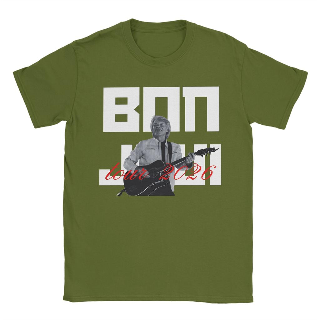 Bons Jovis Tour 2026 Tee Shirt for Men Women Print T Shirts Cotton Clothes