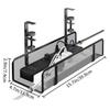 Adjustable Desk Cable Organizer Black White Under Table Cord Organizer  Home Office