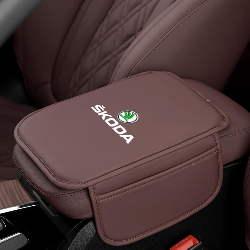Car armrest box protective cover waterproof pad interior accessories For Skoda Octavia Kodiaq Fabia Superb Karoq Yeti Rapid xknz73