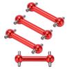 4 шт. алюминиевый сплав собачья кость приводной вал набор для Tamiya TT01 TT02 RC Car Upgrade PartsRed