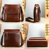 Мужская сумка через плечо Crazy Horse Leather Head Cowhide Crossbody Bag Vintage Men's Satchels Натуральная кожаная сумка