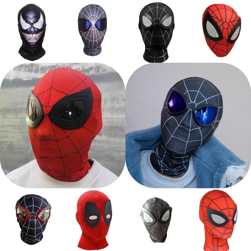 Костюм Человека-паука на Хэллоуин для детей и взрослых. Забавная маска Человека-паука, головной убор