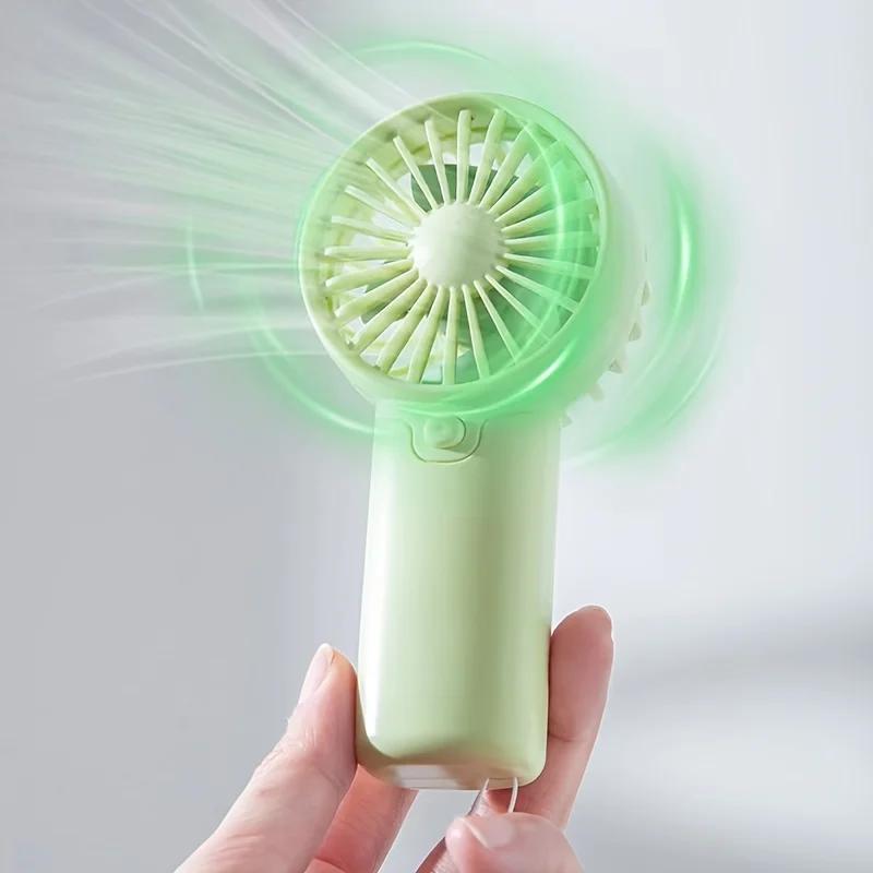 Protable Mini Fan Convenient Creative Small Fan Handheld Pocket Hand-held Fan Lightweight Adjustable Cute Small Fa