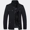 Men's Casual Jacket Long-sleeved Stand Collar Coat