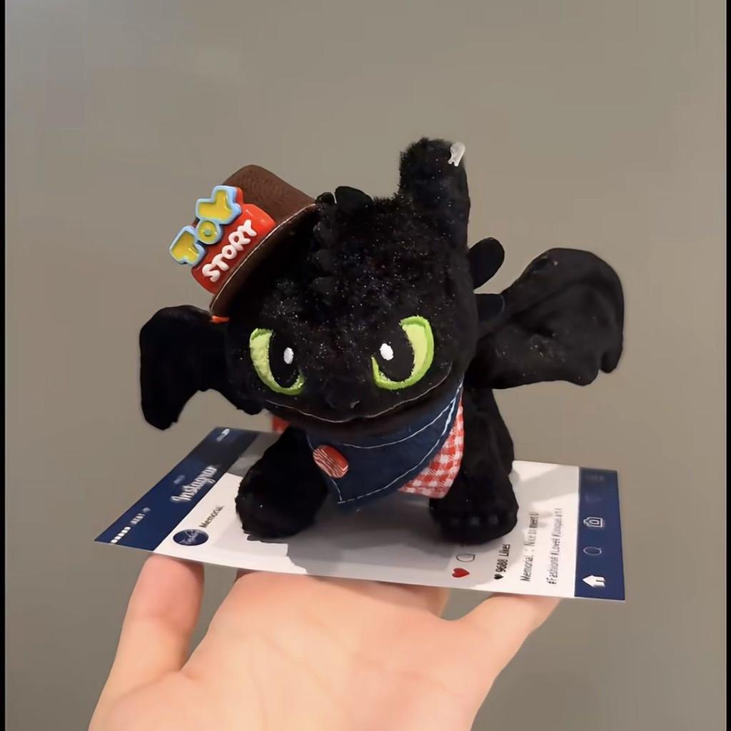 Плюшевая кукла Беззубик, подвеска для сумки, Подставка Тренера Драконов, Беззубик Ковбой, Игрушка, Шляпа, Аксессуары для игрушек
