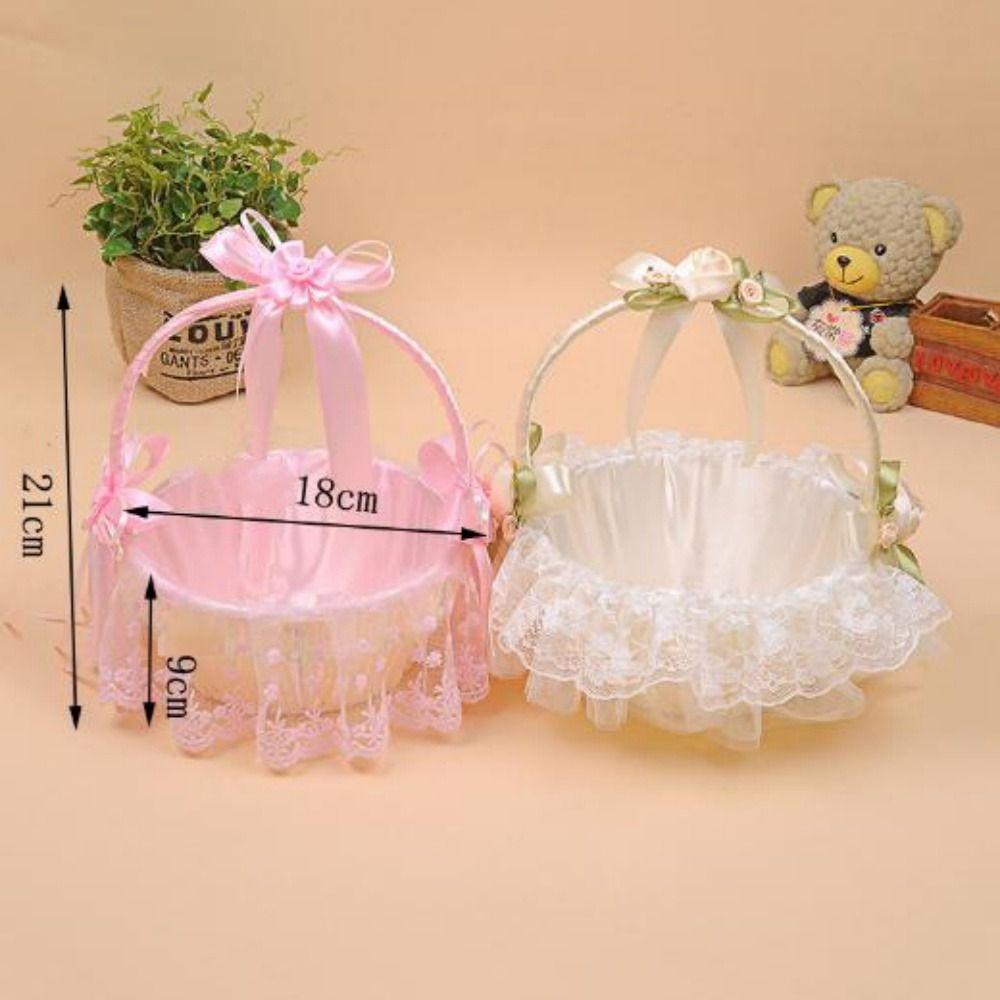 Корзины для хранения круглой формы, плетеные вручную, корзина для цветов, для растений, дома, свадьбы