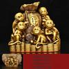 Copper Mascot Animal Monkey Ornaments Attracting Wealth Five Monkeys Living Room Gift