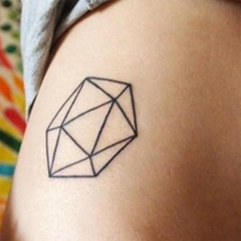 2 шт./набор Геометрические временные татуировки для тела, рук, ног, водостойкие флеш-тату-наклейки