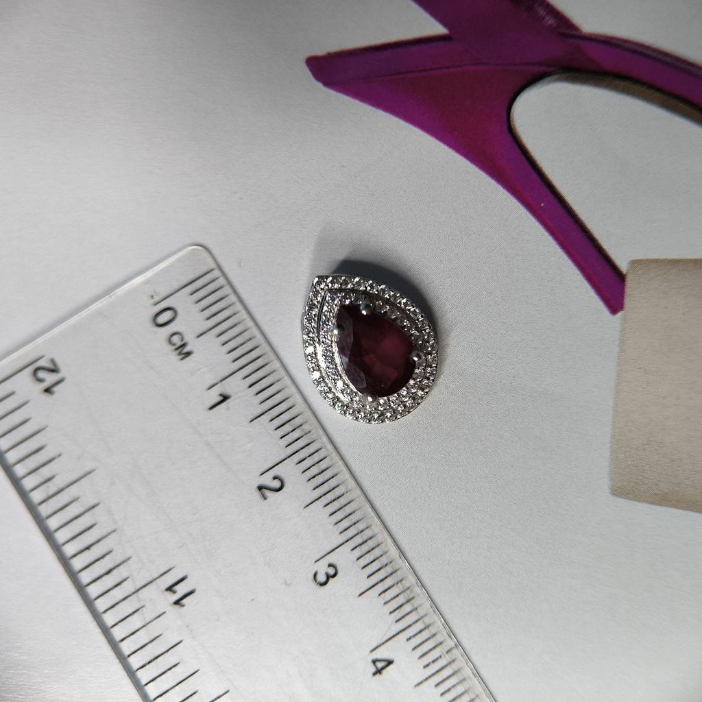 Серебряная подвеска с рубином 3.001ct (2182443)