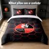 Stade Rennais FC Design Bed Bedding Set 1 Duvet Cover + 2 Pillowcases Soft Breathable Household Bed Linens