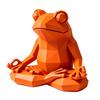 Современная статуэтка лягушек в стиле low poly, ручная работа, лягушки для йоги и медитации, 4 варианта цвета, минималистичные украшения для дома