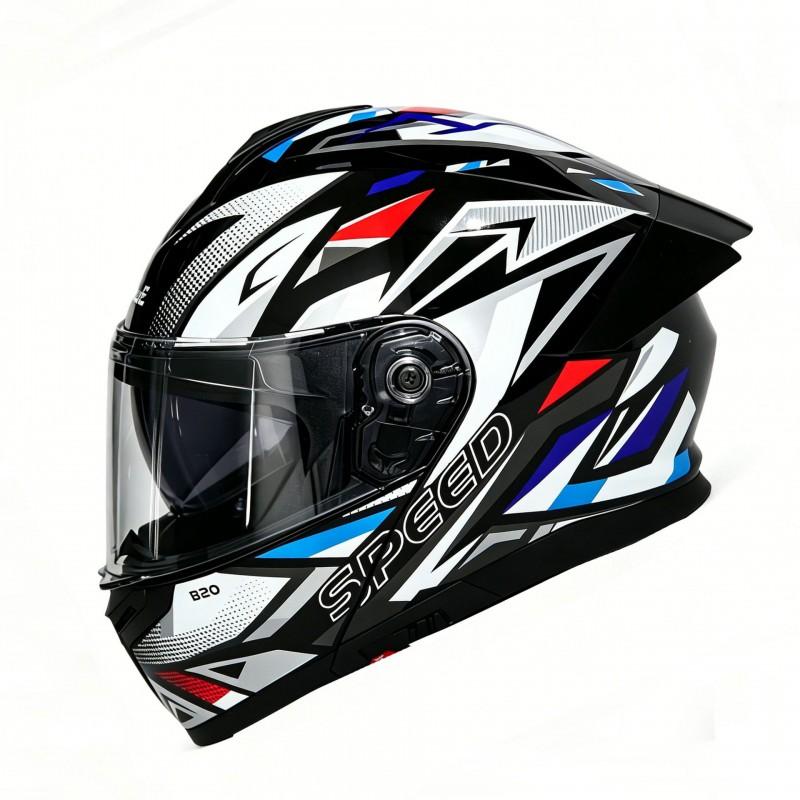 3C Certified Modular Full Face Helmet Men Motorcycle Electric Bike All Season Bluetooth Slot