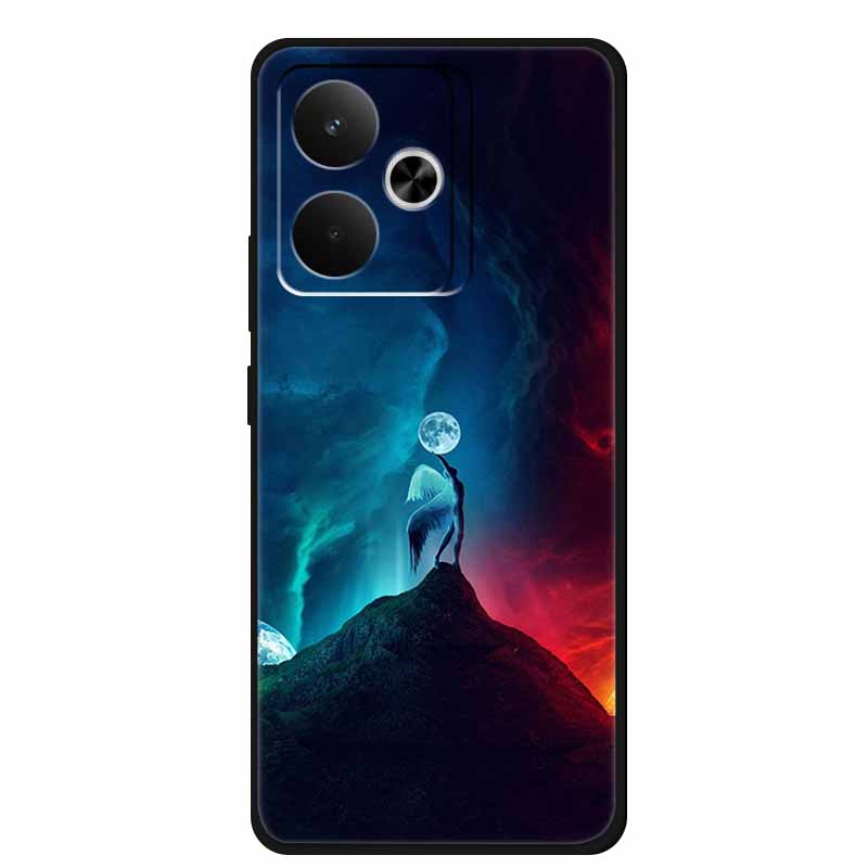 Чехол для телефона Realme GT7 GT 7T 7 T Сумка Черный Силиконовый Мягкий Задний Чехол Для Realme 14 4G 15 Pro Чехлы Coque Защитный Корпус