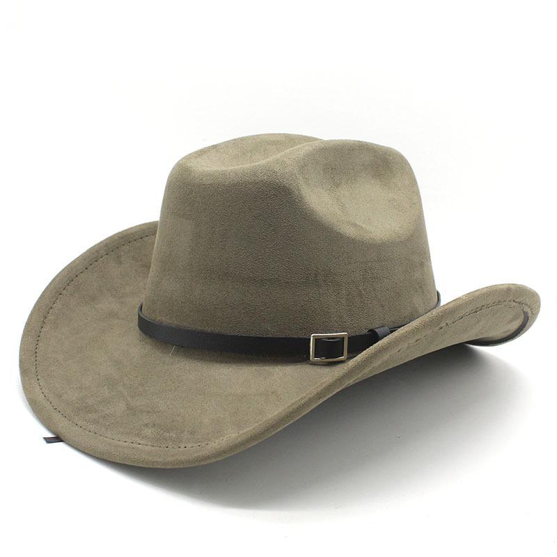 Big Edge One-Word Top Suede Western Cowboy Top Hat Jazz Hat Fashion Hat Retro Hat