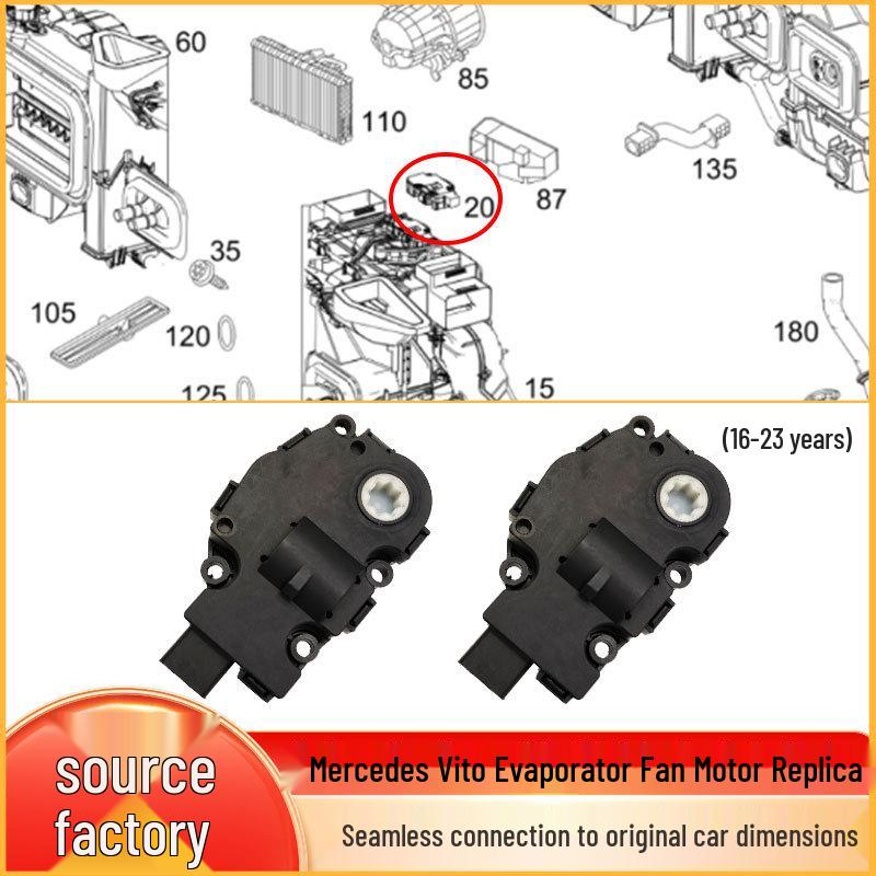 Mercedes-Benz V-Class/Vito V260 Сервопривод заслонки воздуха Мотор отопителя W447/W448