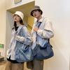 Denim Shoulder Bag for Women Men Teenage Causal Messenger Bags Student Book bag Vintage Crossbody Sling bags Handbag Shopper sac