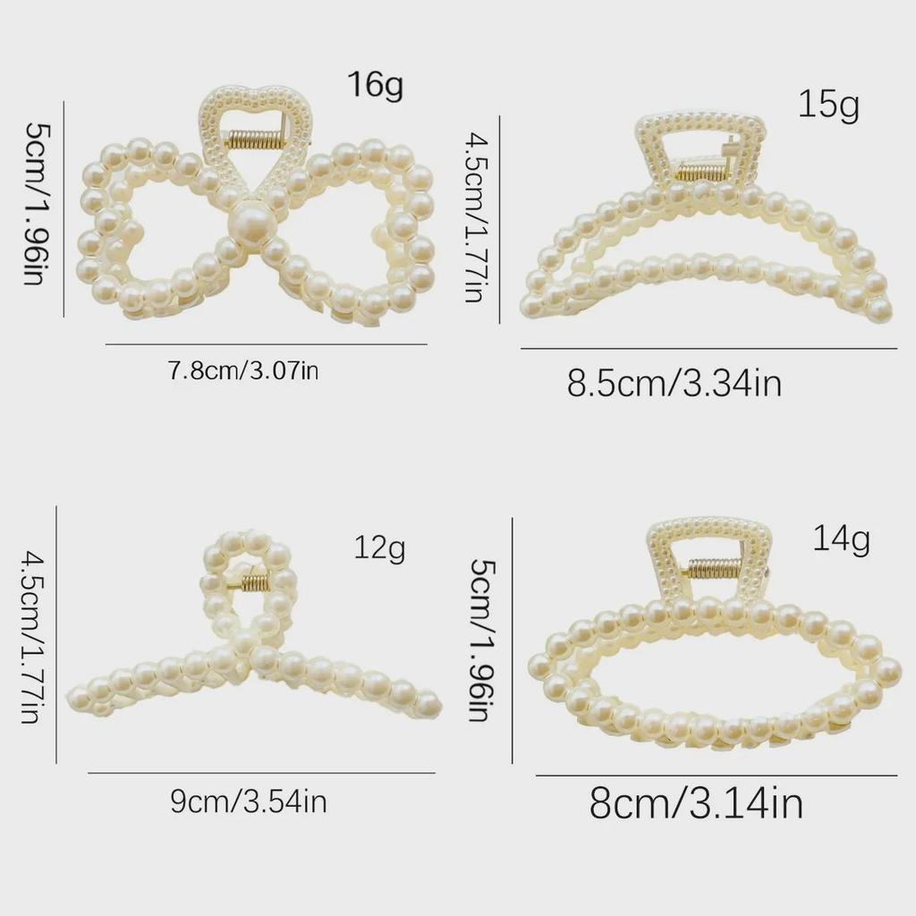 Элегантная заколка для волос с жемчужинами - корейская модная шпилька и аксессуар для головного убора