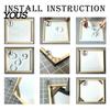 Painting Stretcher Frame Wood Frame, Easy to Install Wooden Strips DIY Self Assembly Kit, Stretched Bar Decorative Display Holder for Oil And Wall