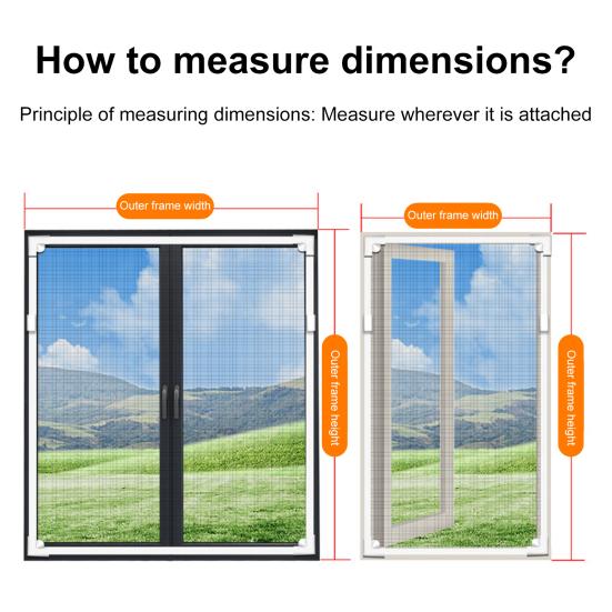 Магнитная противомоскитная сетка на окна, дышащая, клейкая, монтаж без сверления, для домашнего офиса, спальни, защита от мух, сетка для оконной рамы, занавеска