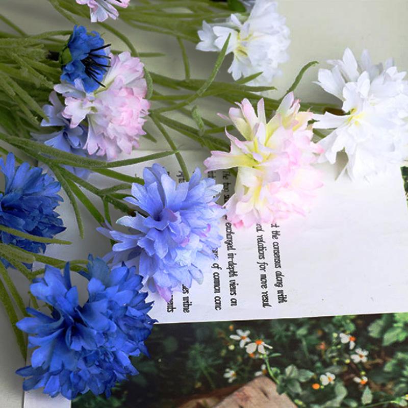 1шт букет длинная ветка звездный василек шелковые искусственные цветы для дома свадебное украшение вечеринки искусственные растения