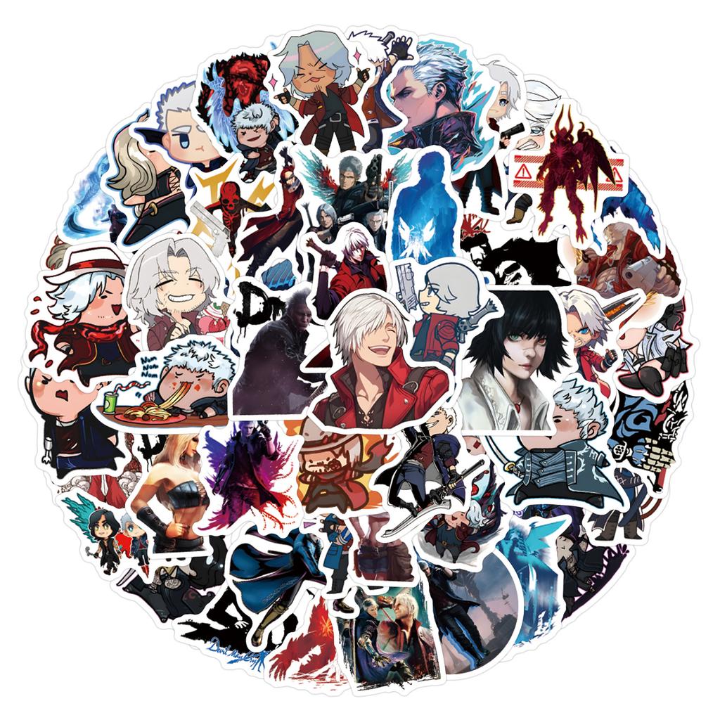 60 New Devil May Cry Game Graffiti Stickers Decorative Scooter Trunk Laptop DIY Stickers