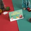 Набор рождественских открыток, сложенный конверт, праздничная рукописная рождественская открытка с благословением
