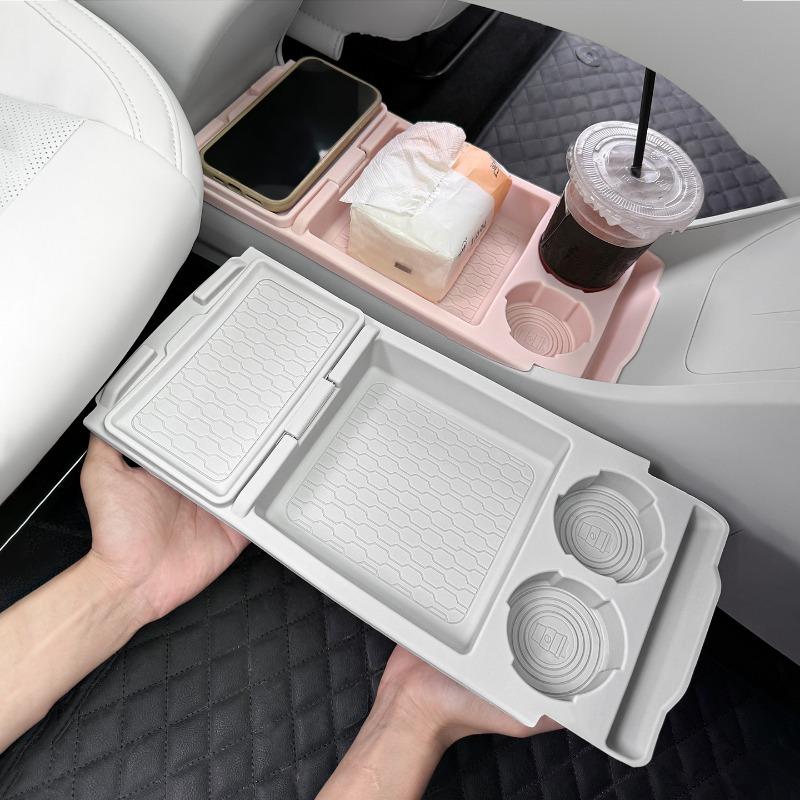 For Geely EX2 Car Central Control Lower Silicone Storage Box Glasses Storage Tray Anti Scratch Anti Slip Interior Accessories
