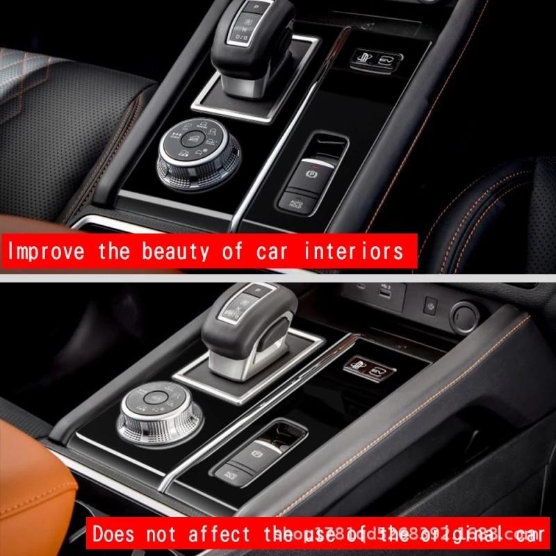 Для Mitsubishi Outlander Праворульный Панель-накладка на центральную консоль, крышка блока переключения передач, наклейки, аксессуары для стайлинга интерьера автомобиля