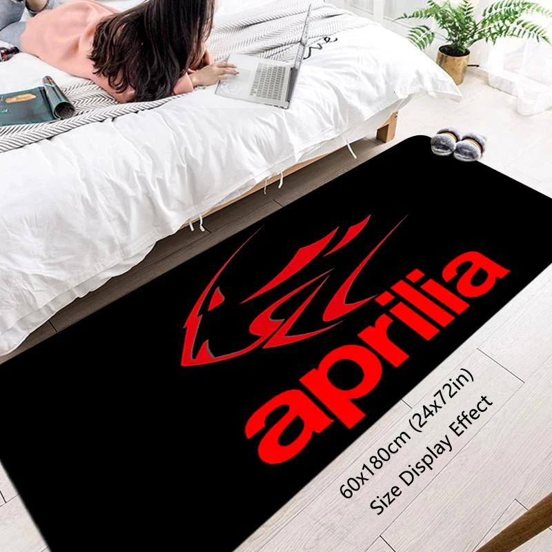 VIKAMA Aprilia Racing Floor Rug Non-Slip Water Absorbent Mat For Garage Hallway Entryway Bedside Door Carpet