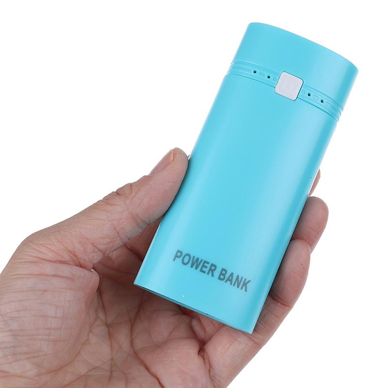 2x 18650 USB Мобильный Power Bank Зарядное Устройство Коробка Чехол с фонариком